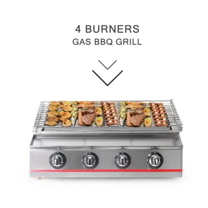 Barbacoa de gas para hosteleria