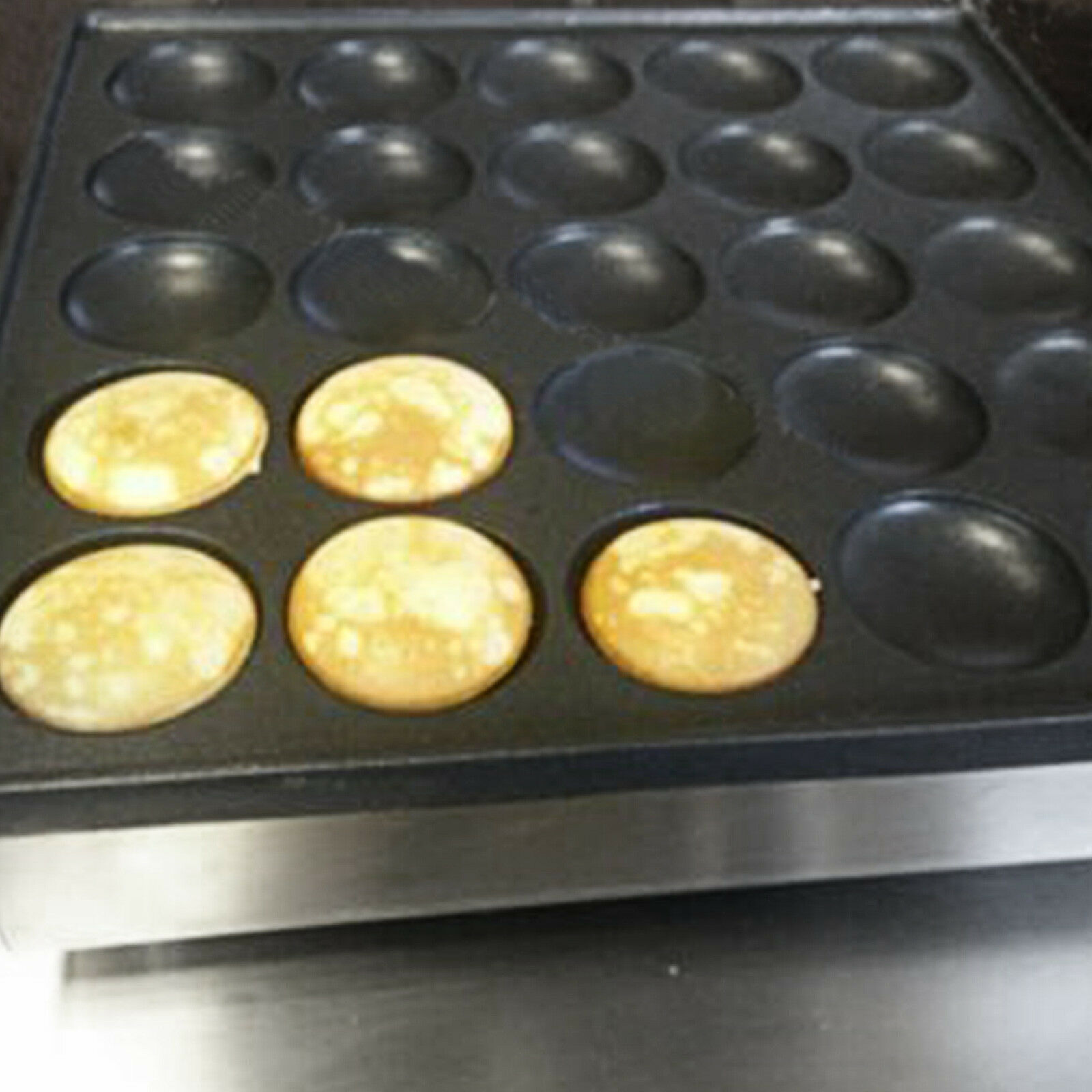 Plancha antiadherente perfecta para tus mini pancakes, prepara