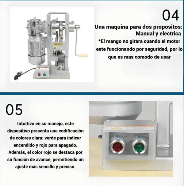 MAQUINA PRENSADORA DE TABLETAS DE CALCIO Y ACIDO FOLICO - Imagen 5