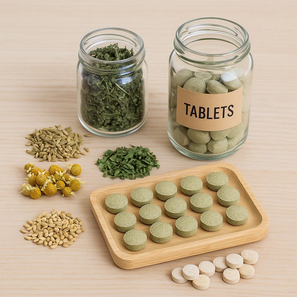 comprimidos naturales para la digestión