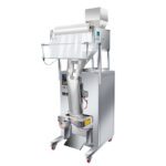 Máquina envasadora DARZD-720BQ en proceso de empaquetado de bolsas de cubitos de hielo de 60 g