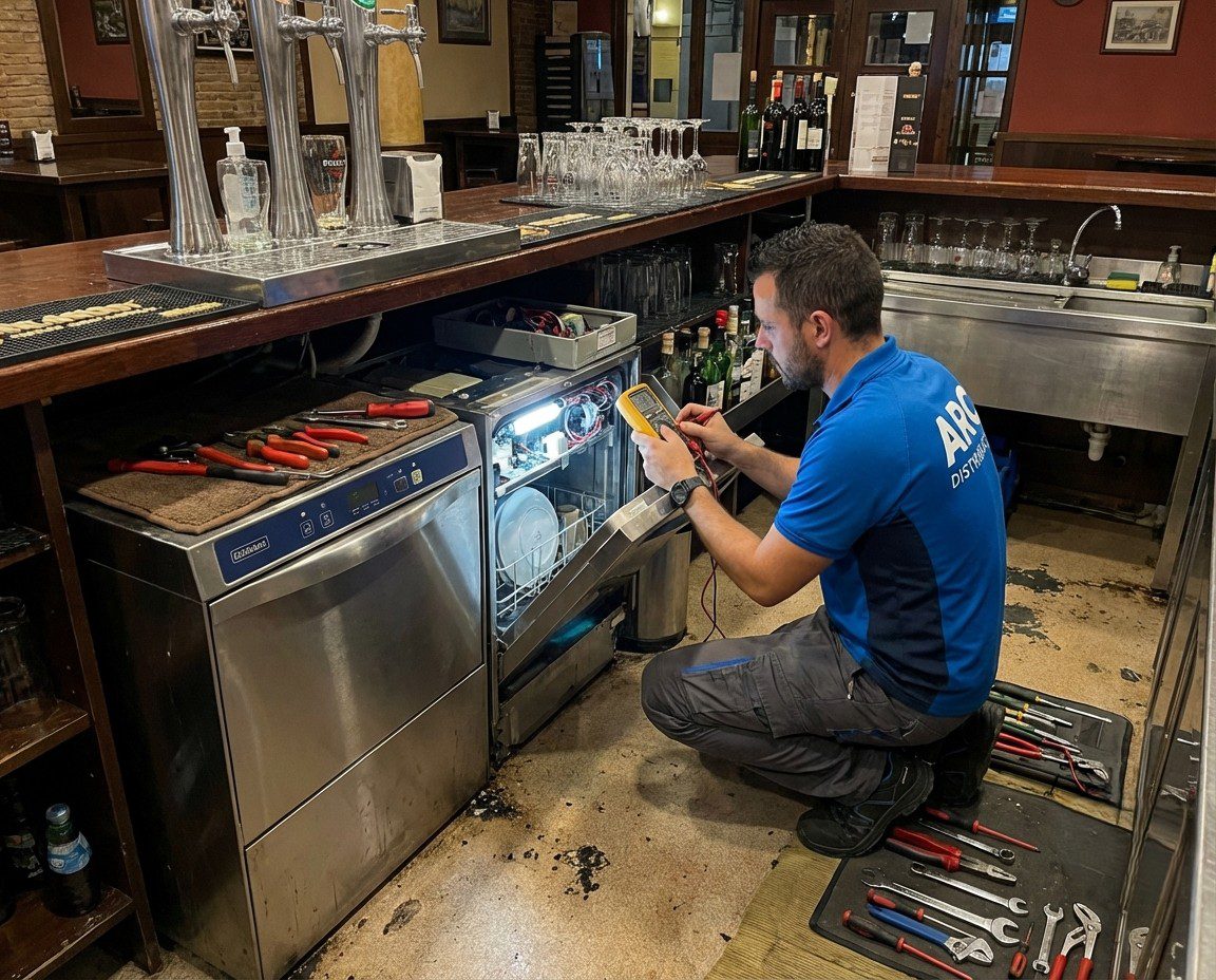 Servicio de reparación de lavavajillas en Sevilla realizado por Distribución ARC