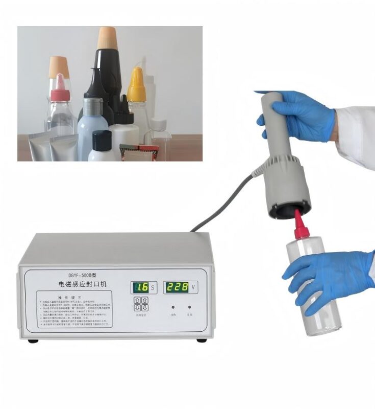 Mașină de sigilat cu inducție DARGYF-500B pentru conserve cu dozator
