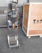 Máquina formadora de bolas para carne de hamburguesa HAF-T40 en entorno industrial lista para instalación o producción